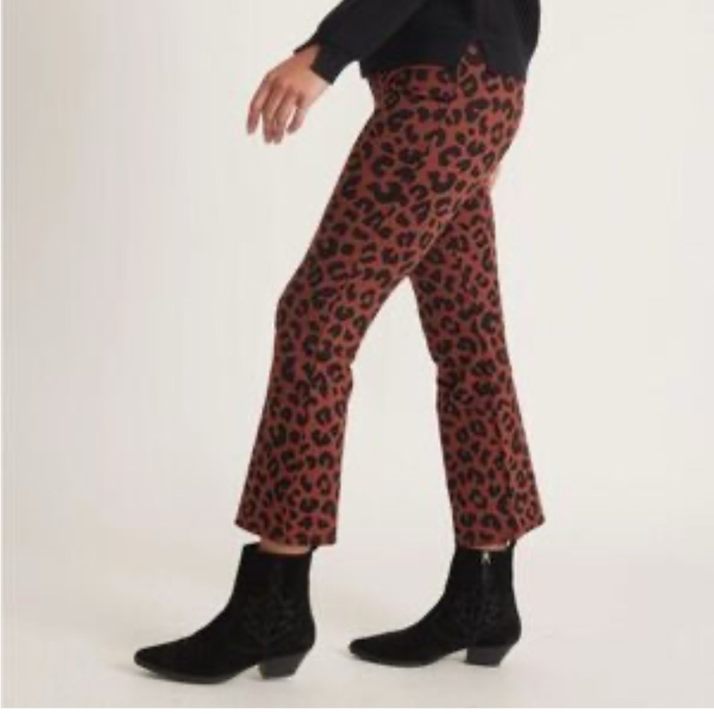 Marine Layer Leopard Print Flare Pants – Size Large